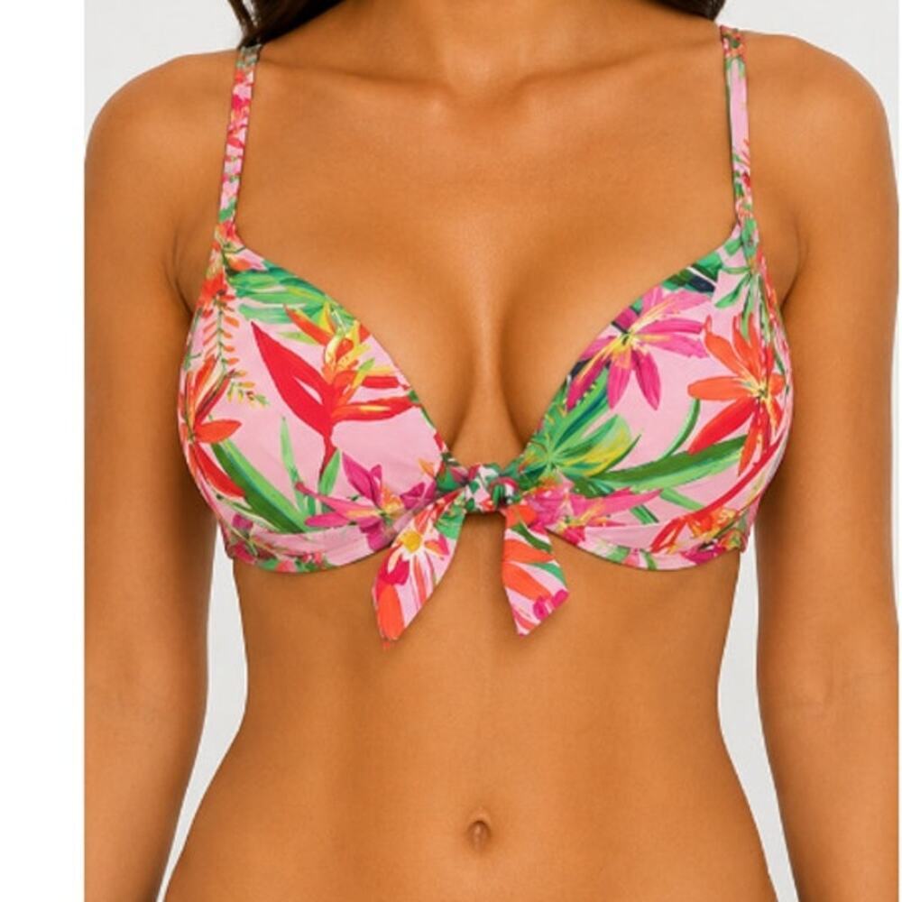 Bleu by Rod Beattie Women's Light Blush Bikini Top Size 36DD